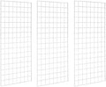 Grid Wall Commercial Grade Gridwall Panels – Heavy Duty Grid Panel for Any Retail Display Wall Grid 2' Width x 4' Height, White (Pack of 3) by 7RiversART