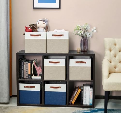 DECOMOMO Kallax Storage Cubes, Storage Baskets for Shelves 4-Pack - Image 5