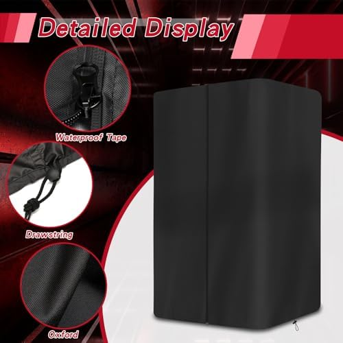 Gym Rack Cover Squat Rack Cover, Heavy-Duty 600D Oxford Power Cage Cover with Zipper, Waterproof Dustproof UV Protection – Gym Equipment Cover for Home Gym - Image 4