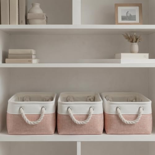 11.8x7.9x5.2 Inch Fabric Small Storage Bins with Handles 6 Pack - Image 6