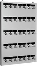 Key Hook, Key Rack #35MGN, 35 Extra Space Bolted Metal Hooks with Customize Name Plate, (35 Sets of Tag & Ring Included) - Made in USA by StandCompany