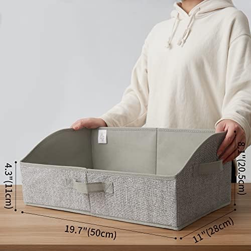 GRANNY SAYS Bundle of 3-Pack Gray Rectangular Storage Bins & 3-Pack Gray Trapezoid Storage Bins - Image 7