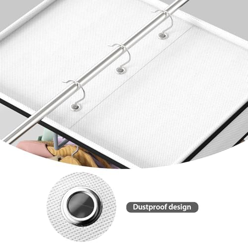 Univivi Garment Bags for Hanging Clothes, Cloth Bag 54 In, 2 PCS, Clear - Image 5