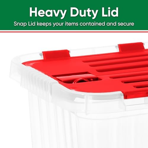 Superio Clear Storage Box with Lid, Plastic Container Bins for Organizing, Stackable Crates, BPA Free, Non Toxic, Odor Free, Organizers for Home, Office, and Dorm (17 Quart) - Image 6