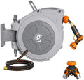 Giraffe Tools Retractable Hose Reel 1/2" x 100 ft with Hose Splitter by GiraffeTools