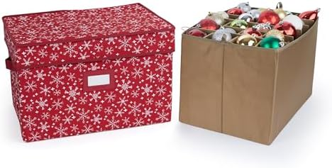 Covermates Adjustable Ornament Storage Box, 19.25" W x 13" D x 12.5" H by Covermates