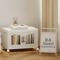 84QT Stackable Storage Bins with Lids, 21Gal Foldable Storage Cabinets by VNVTO