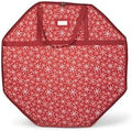 Covermates Deluxe Wreath Storage Bag, 36" Diameter x 8" H, Red Snowflake by Covermates