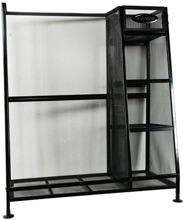 Suncast Golf Bag & Golfing Equipment Heavy-Duty Metal Organizer Rack w/ 3 Storage Shelves by Unknown