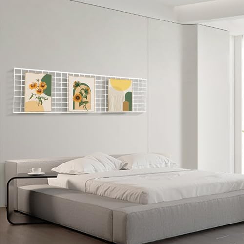 Grid Wall Commercial Grade Gridwall Panels – Heavy Duty Grid Panel for Any Retail Display Wall Grid 2' Width x 4' Height, White (Pack of 3) - Image 2