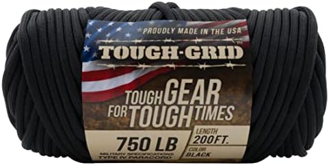 TOUGH-GRID 750 Paracord, 100% Nylon, Made in USA, Type IV Mil-Spec Cord - Image 3