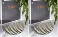 Unique Loom Outdoor Striped Collection Area Rug - Striped (2' 2" x 3' 7" Hearth Charcoal/Ivory) (Pack of 2) by UniqueLoom