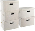 Storage Bins with Lids Fabric Closet Organizers Cubes Office Organization by GraciadecoStorage