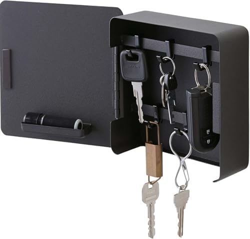 YAMAZAKI Home Tower Square Magnetic Key Cabinet - Keychain Holder Organizer - Steel - Image 4