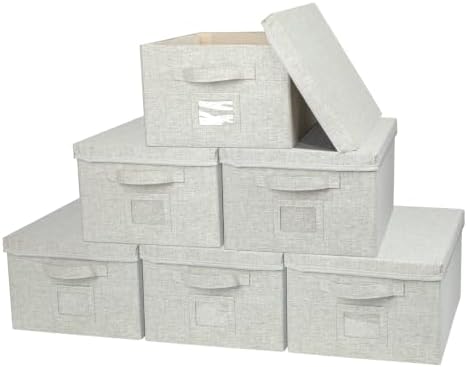 Storage Bins With Lids Closet Organizer Cabinet Box For Clothes,Toys,Shelf by GraciadecoStorage