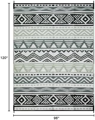 Lahome Outdoor Rug 8x10 Patio Waterproof, Outdoor Plastic Straw Camping Rug - Image 2