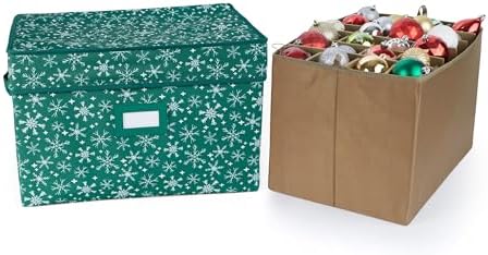 Covermates Adjustable Ornament Storage Box, 19.25" W x 13" D x 12.5" H by Covermates
