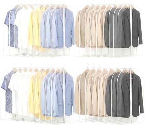 Amylove 40 Pcs 40" Suit Garment Bags for Closet Storage and Travel by Amylove
