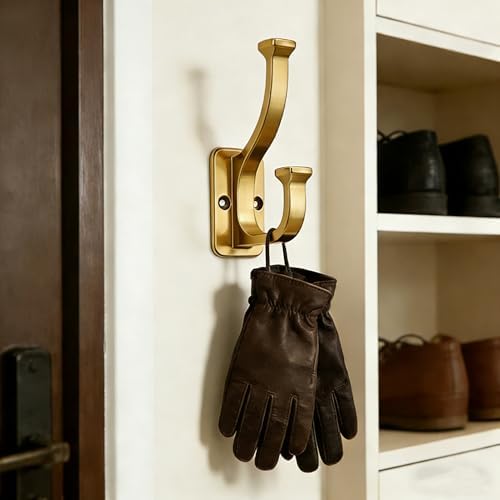 10 Pack 4-1/2inch Champagne Bronze Coat Hooks - Image 5