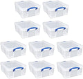 Really Useful Box 17L Plastic Storage Bins, 10 Pack by ReallyUsefulBox