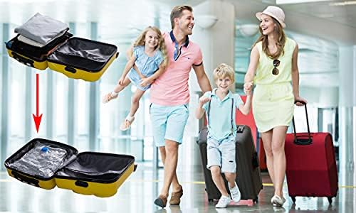 Vacuum Storage Bags(3 x Small,3 x Large, 2 x Jumbo),Various Sizes for different packing needs, Reusable for packing Comforter,Clothes,Coats,Sweater,Bedding,Blankets,Pillows,Soft Toys,Free Hand Pump for Travel and Moving!Save 80% Storage Space - Image 3