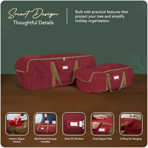 Covermates Christmas Tree Storage Bag, Red - Image 4
