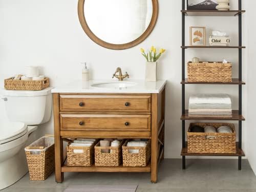 StorageWorks Water Hyacinth Wicker Baskets - Image 5