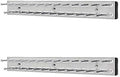 Rev-A-Shelf TRC-14CR 14-Inch Side Mount Extending Closet Tie and Belt Hanger Organization Storage Rack Holder for Up to 25 Ties, Chrome (2 Pack) by Rev-A-Shelf