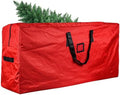 Christmas Tree Storage Bag Fits Up to 9 Feet Diassembled Tree, JOYCEMALL Heavy Duty Waterproof Artificial Xmas Tree Container Extra Large Moving Bag with Reinforced Handles & Dual Zipper - Red by JOYCEMALL