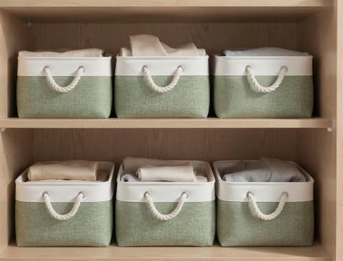 15.7x11.8x8.26 Inch Fabric Large Storage Bins with Handles 6 Pack - Image 6