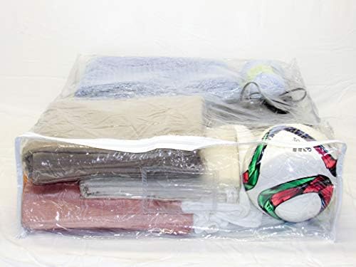 10-Pack Clear Vinyl Zippered Storage Bags 24 x 27 x 7 Inch for Comforters and Bedding Sets - Image 4
