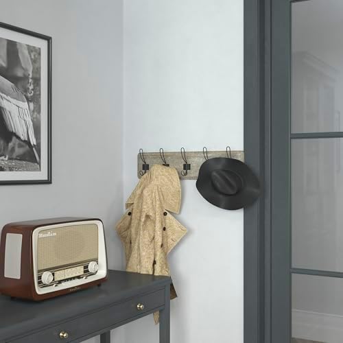 Flash Furniture 24" Wall Mounted Storage Rack, Weathered - Image 2