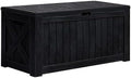 Greesum 120 Gallon Deck Box, Resin Outdoor Storage Container, Black by BuynowfromGreesum