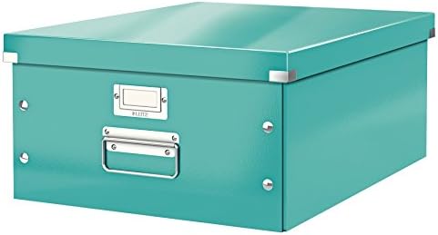 Leitz A5 Storage Box, Click and Store Range 60430001 - Small, White Storage Box A3 by Leitz