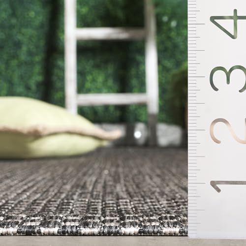 SAFAVIEH Courtyard Collection 2'3" x 18' Black/Beige CY8521 Indoor/ Outdoor Waterproof Easy Cleaning Patio Backyard Mudroom Runner Rug - Image 5