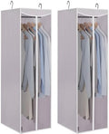 STORAGE MANIAC Garment Bags for Hanging Clothes, 57-Inch, Grey, 2-Pack by STORAGEMANIAC
