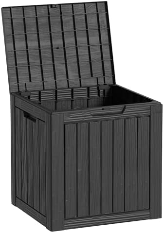 35 Gallon Pro Deck Boxes Outdoor Waterproof, Outdoor Storage Box with Lockable Lid & UV-Resistant for Patio Furniture, Outdoor Cushions, Garden Tools and Pool Supplies, Black - Image 6