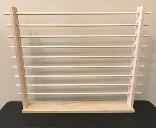 Desktop Station for the Storage and Dispensing of Gift Wrapping Paper, Ribbons, Cellophane, Vinyl Rolls, Paper, Maps Etc. Holds 9 Rows. Designed for 30” rolls. - Image 4
