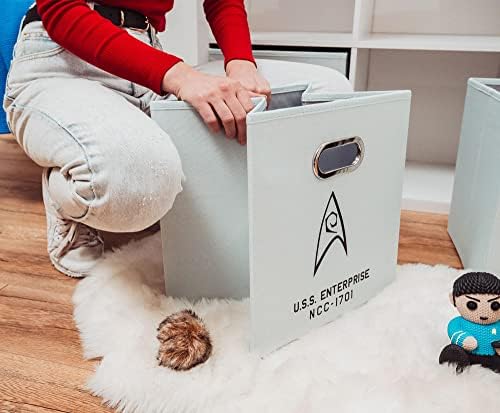Ukonic Star Trek: The Original Series NCC-1701 13-Inch Fabric Storage Bin Cube Organizers, Set of 3 - Image 5