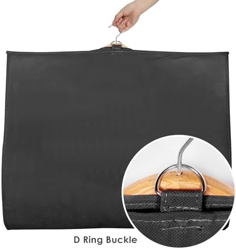 Univivi 40 Inch Dance Costume Garment Bags for Dancers, Black, 8 Pack - Image 4