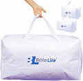 Heavy Duty Moving and Storage Bag,29"x13"x15" Inches Tote with Reinforced Handles,Holds up to 65 lbs.,Tear and Water Resistant,Multi-Purpose and Foldable Double Zipper Polypropylene Bag,Set of 2 by BETTERLINE