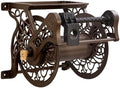 Liberty Garden 707-P Decorative Wall Mount Hose Reel with Plastic Guide, Bronze by LibertyGardenProducts