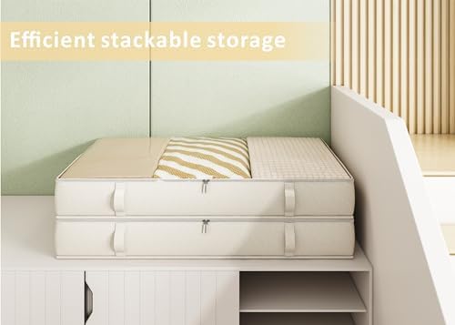 Side-Supported Under Bed Storage Containers, 8 Inch 80L Clothes Storage Bin - Image 7