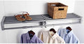 EZ Shelf - DIY Expandable Closet Shelf and Rod, 40" - 73", MOUNTS Between 2 Side Walls (No End Brackets), Silver by EZSHELF