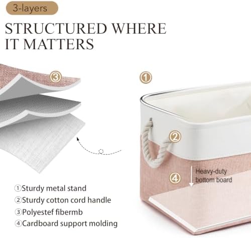 15x11x10 In Foldable Fabric Large Storage Bins with Handle 6 Pack - Image 2
