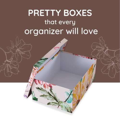 Soul & Lane - Beauty in Bloom Decorative Storage Boxes with Lids, Set of 3 - Image 3