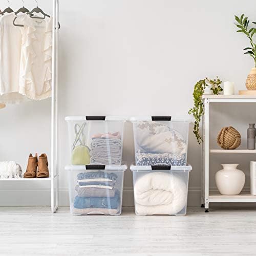 IRIS USA 6-Pack 72 Quart Storage Bins with Lids, Clear - Image 7