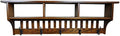 Rustic Red Door Co. Mission Style Coat Rack Wall Mounted with Cubbies and Shelf, Entryway Wooden Hanger with 5 Hooks for Jacket, Towel or Hat, Farmhouse Decor, Oak Wood, Michaels Stain by RusticRedDoor