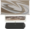 EEZ RV Products 9'x18'BWW Heavy Duty Reversible/Durable Outdoor Patio/RV Mats - Perfect for RVing (9ft x18ft Brown) Come with Large Storage Bag & 6 Sets of Stakes and Washer by EEZRVProducts