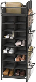Simple Houseware 16 Cube Shoe Stand Tower Rack 8 Tier, Dark Gray by SimpleHouseware